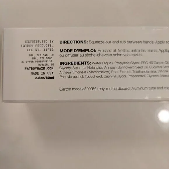 Fatboy styling cream curl cream - Picture 2 of 4